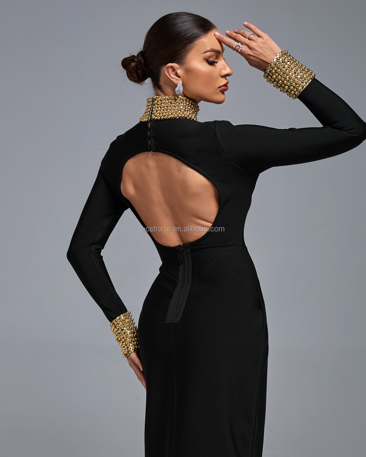 princess polly baby blue dress Winter Outside, Glam inside , Because when the gown is sleeveless and the  back is backless, you commit to the look., Cold air., Warm confidence.,  Zero regrets., [winter fashion, girls night glam,