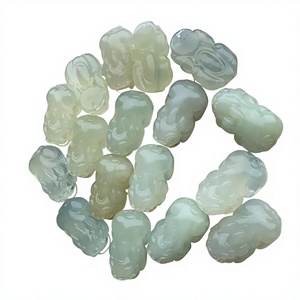 Ciondolo piccolo a forma di <span class=keywords><strong>volpe</strong></span> e rospo in pietra Xiu, accessori per bracciali e collane in giada, ornamenti per collane in giada a forma di <span class=keywords><strong>volpe</strong></span> e rospo - Product Image 2