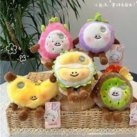 Pluche hanger Fruit serie geurpop rugzak sleutelhanger autodecoratie Durian pop pop