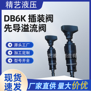 วาล์วควบคุมแรงดันแบบไพล็อตสำหรับตลับหมึก Db6k 315 บาร์ 40 ลิตร/นาที สำหรับระบบไฮดรอลิก - Product Image 3