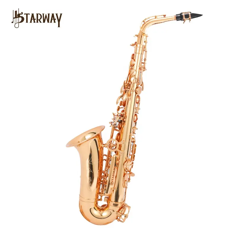 Starway esculpir bronze eb chave alto saxofone para profissional