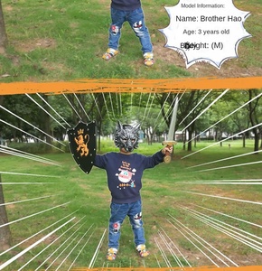 מגן שחור מימי הביניים סִגְנוֹן עם סמל אריה מוכתר בנושא ליל כל הקדושים ילדים מעמידים פנים משחק קרב צעצוע בטוח קוספליי קל משקל - Product Image 3