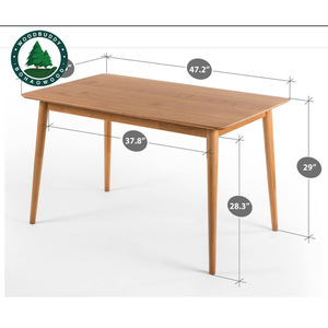 Woodbuddy <b>Solid</b> <b>Wood</b> <b>Desk</b> 120x60x75cm Simple Design Living Room Study <b>Desk</b> - Product Image 4