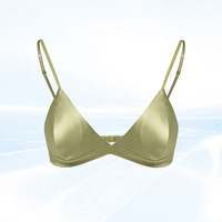 Soutien-gorge d'usine sexy en soie pure de couleur unie de haute qualité soutien-gorge complet pour femmes en soie véritable soutien-gorge sexy sans couture