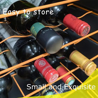 Bouchons scellants noirs en plastique avec logo personnalisé Bouchon de vin en plastique ABS Mini bouchon de bouteille de champagne scellé en silicone
