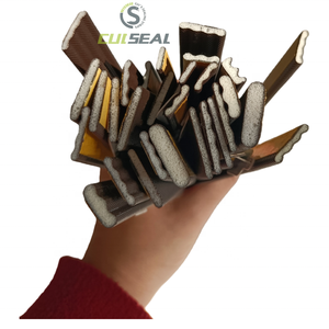 Bande d'étanchéité autocollante pour porte avec mousse PU dense pour l'étanchéité aux intempéries et la réduction <span class=keywords><strong>du</strong></span> bruit - Product Image 1