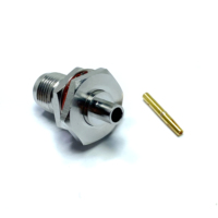 Connecteur femelle étanche TNC à souder pour câble semi-flexible RG402 .141
