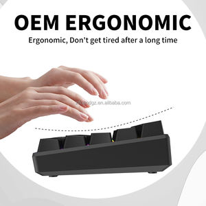 ज़िप एच 61k 60 प्रतिशत 61 कुंजी नीले स्विच लाल स्विच गेमिंग लैपटॉप कंप्यूटर के लिए यांत्रिक कीबोर्ड - Product Image 2