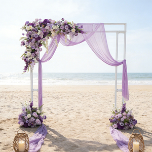 Décor de toile de fond de mariage, rangée de fleurs artificielles en soie, roses et hortensias, accessoires photo - Product Image 1