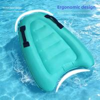 Wunderbares tragbares aufblasbares PVC-Surfbrett, leichtes Schwimmbrett mit Handgriffen für Kinder, anfängerfreundlich für Strand und Pool