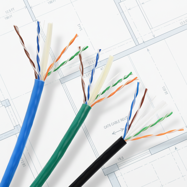 305M 500M Rolls RJ45 Network Ethernet Cable 23AWG Cat6A Cat 6 UTP Lan Cables for CCTV