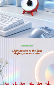 Visualiseur de cadeaux de Noël : Haut-parleur à <span class=keywords><strong>ferrofluide</strong></span> dansant avec rythme musical, lampe à liquide magnétique, ornement de table, cadeau - Product Image 5
