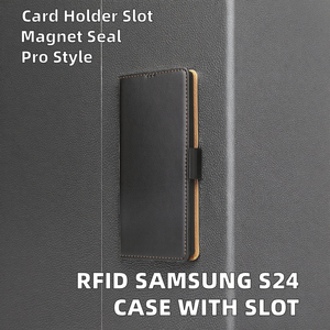 Nouvelle tendance 2024, étui RFID en PU pour S24, fente magnétique pour carte de crédit, <span class=keywords><strong>pochette</strong></span> à monnaie, S24 <span class=keywords><strong>Ultra</strong></span>, S23, S22, <span class=keywords><strong>S21</strong></span>, S20 - Product Image 6