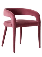 Chaise de maquillage et de coiffure nordique en acier avec accoudoirs et dossier souple pour la maison, la chambre et la salle à manger
