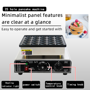 Pequeña máquina de muffins circular mini sándwich waffle snack macaron máquina de hamburguesas se puede personalizar <span class=keywords><strong>Causeway</strong></span> Burnt - Product Image 3