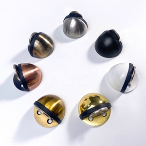 Adhésif moderne en acier inoxydable caoutchouc noir mat laiton cuivre or AB pare-chocs facile à installer magnétique intérieur <span class=keywords><strong>porte</strong></span> butée hôtels - Product Image 1