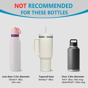 Support de tasse de voiture Seven <span class=keywords><strong>Sparta</strong></span>, extensible, base réglable, compatible avec Hydro Flask 32/40 oz, Yeti Ramblers 20/26/30 oz, autres - Product Image 5