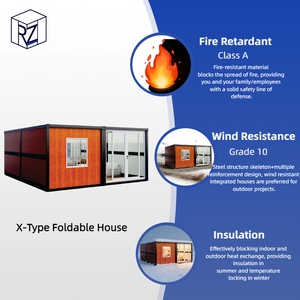 Casa Container Pieghevole Ecologica e Impermeabile, <span class=keywords><strong>Hotel</strong></span> Modulare Tipo <span class=keywords><strong>X</strong></span>, Appartamento Prefabbricato Moderno, Ufficio Ray-Zen - Product Image 4