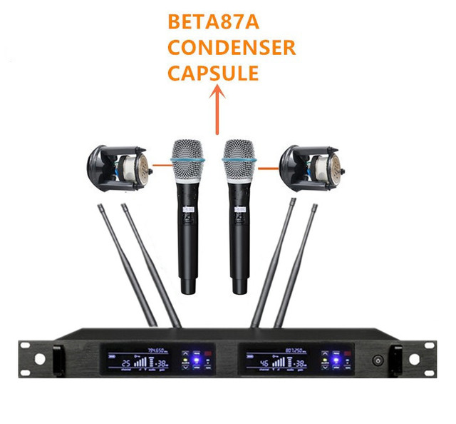 True Diversity QLX-24D BETA87 Outdoor Performance Stage Wireless Professional Condenser Microphone