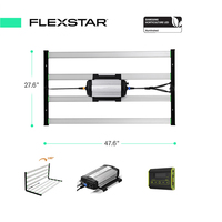 Controlador Inteligente Atenuable con Certificación DLC ETL CE, Tubo de Luz LED para Cultivo de 430W 2X4, Samsung 2 Pies