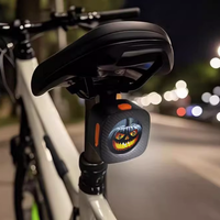 Luz Trasera LED para Motocicleta Universal, Diseño Ojos de Diablo, Control por Aplicación, Plástico ABS