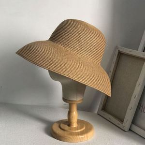 Braided Large Brimmed Straw Character Style Vintage Sun Protection Travel Beach Fisherman Hat - Product Image 2