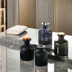 Sang Trọng <span class=keywords><strong>30Ml</strong></span> Màu Đen Mờ Thủy Tinh <span class=keywords><strong>Reed</strong></span> Khuếch Tán Hương Thơm Chai Axit Khắc Văn Phòng Trang Trí 150Ml 200Ml Nước Hoa Khuếch Tán Chai - Product Image 3