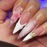 Ongles à presser OEM, courts, carrés, écologiques, haute résistance, doux pour la peau, pour le bureau, toutes occasions, tons doux