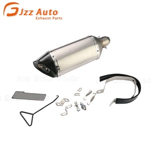 JZZ स्टेनलेस स्टील यूनिवर्सल निकास मफलर मोटरसाइकिल 150cc - Product Image 1