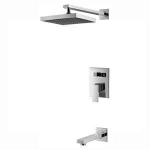 kaiping supplier concealed square tub & shower faucets with spout