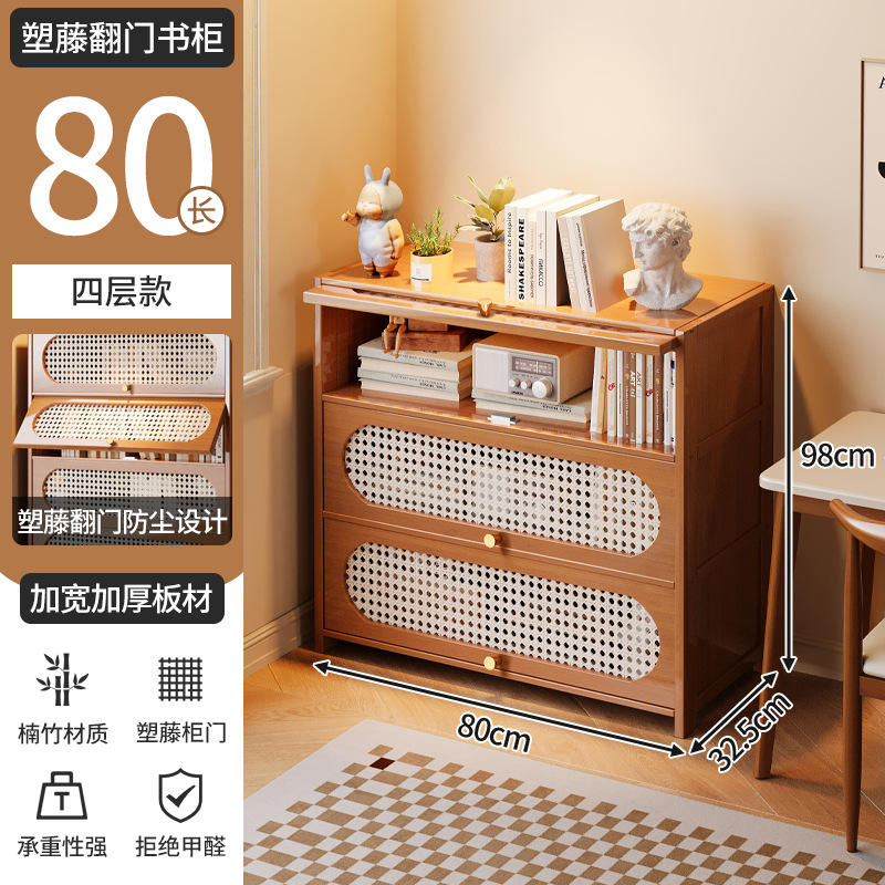 Flip puerta del gabinete de almacenamiento 4 capa 80