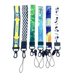 Machine Print Sublimeren Custom Polsbandje Lanyard Accessoires Hand Wrist Strap Usb Lanyard Gepersonaliseerde