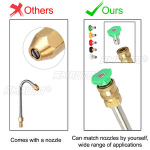 Pistola de Lavado a Presión de 200 BAR/3000 PSI con 5 Boquillas para Autos, Motos y Bicicletas, Pistola de Agua a Presión para Limpieza de Vehículos - Product Image 5