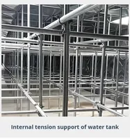 Réservoir d'eau souterrain en acier inoxydable grande capacité, filtration par osmose inverse, traitement de l'eau, 3000L/heure, garantie 1 an