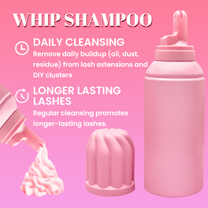 Shampoo per Ciglia Montato Vegano Detergente Schiumogeno per Extension Ciglia Rosa NERO da 60ml 100ml con Logo Personalizzato all'Ingrosso - Product Image 4