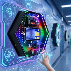 กล่องอุปกรณ์ AI สำหรับเล่นเกมแบบอินเทอร์แอคทีฟ จอแสดงผลอัจฉริยะสำหรับการสาธิตแบบอินเทอร์แอคทีฟ เหมาะสำห<span class=keywords><strong>รับ</strong></span>สถาบันฝึกอบรมในโรงเรียน - Product Image 1