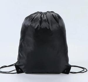 Promotion Gym <b>Drawstring</b> <b>Backpacks</b> Draw String Black Sports Nylon Bags Pocket Logo - Product Image 4