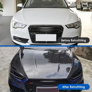 ฝากระโปรงหน้าคาร์บอนไฟเบอร์สีดำ OUER สำหรับ Audi A5 ปี 2017-2024 ติดตั้งแบบ Bolt-On สภาพใหม่ รับประกัน 1 ปี - Product Image 2