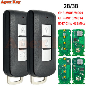 Llave de Proximidad para Auto GHR-M004 ID47 HITAG3 433MHz GHR-M003 para Mitsubishi Pajero Sport L200 Montero 2015-2019 - Product Image 1