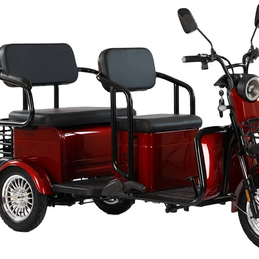 دراجة كهربائية بثلاث عجلات للركاب والبضائع لكبار السن والعائلات ذوي الإعاقة