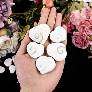 Wholesale Natural Shiva <b>Shell</b> Fossil Gemstone Crystal Crafts Heart for Home Decoration - Product Image 2