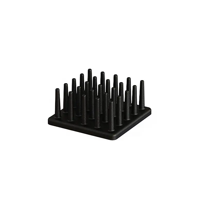Aluminum die casting anodized black round resistance heat sink for led lighting products