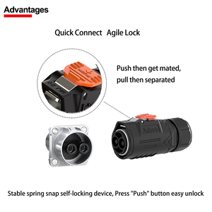 Jnicon MJ32 IP67 connecteurs étanches 120A connecteur d'alimentation Max câble de fil connecteur de Batteries de stockage d'énergie solaire électrique - Product Image 3