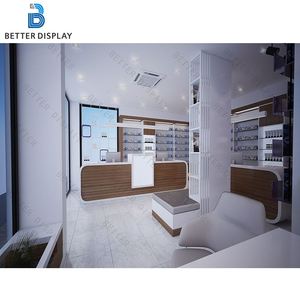 Vitrine <span class=keywords><strong>de</strong></span> présentation <span class=keywords><strong>de</strong></span> cosmétiques haut <span class=keywords><strong>de</strong></span> gamme, boutique <span class=keywords><strong>de</strong></span> beauté, salon <span class=keywords><strong>de</strong></span> beauté, présentoir <span class=keywords><strong>de</strong></span> <span class=keywords><strong>fond</strong></span>, étagère <span class=keywords><strong>de</strong></span> présentation à vendre - Product Image 5