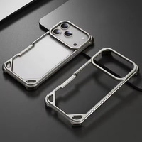 Nouveaux produits en gros, coque de protection antichoc en métal dur pour iPhone 15 Pro Max 16e 17 14 13 12 11 Pro