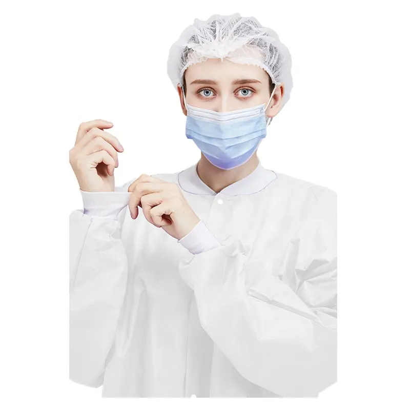 pink lab coat medical jacket SMS 38gsm