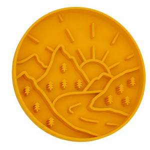 Lujoso comedero lento de silicona impermeable con diseño de copo de nieve para perros, elegante tapete de lamer festivo para enriquecimiento de mascotas - Product Image 1