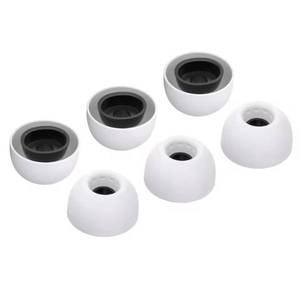 TRI Clarion Forapp 0.35mm Ultra-mince <span class=keywords><strong>3</strong></span> paires d'écouteurs en silicone de remplacement <span class=keywords><strong>embouts</strong></span> d'oreille avec trou de réduction du bruit - Product Image 1