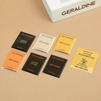Autocollant/étiquette en aluminium mat 3D gaufré de qualité supérieure, finition métallique, durable, pour la marque et l'accentuation décorative des parfums.