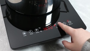 Cuisinière à induction simple ultra mince Nouveau design Table de cuisson à induction portable électrique Boîtier en acier inoxydable à commande tactile intégré - Product Image 6